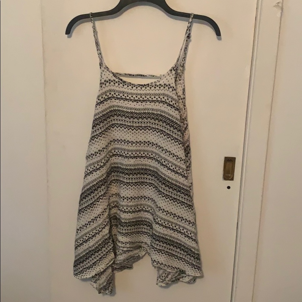 Black & White Tribal Print Top